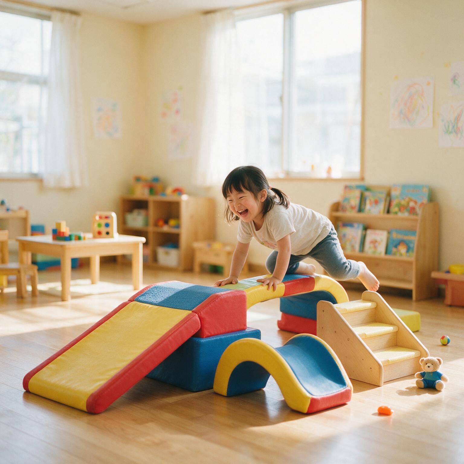 のびのびと体を動かして遊ぶお子さま